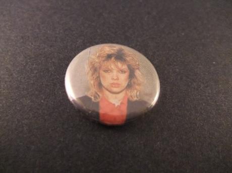 Kim Wilde,Brits zangeres new wave jeugdfoto rode blouse